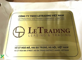 Biển đồng ăn mòn phun sơn LeTrading