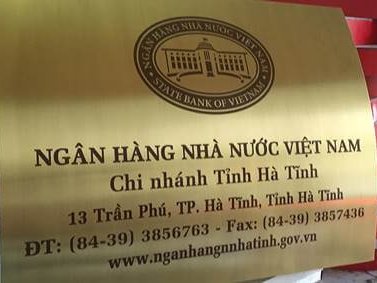 Biển cơ quan bằng đồng