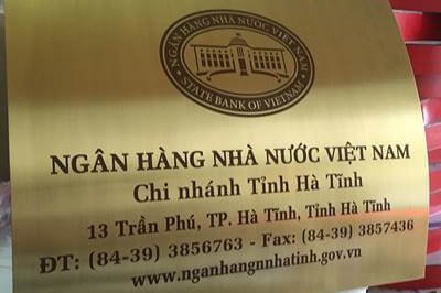 Biển cơ quan bằng đồng