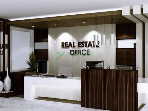 Quầy lễ tân công ty BĐS