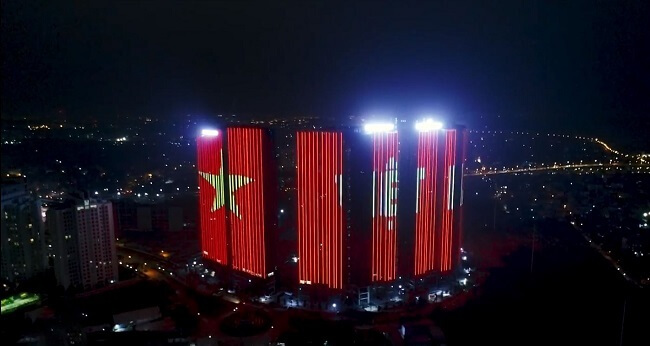 Trang trí LED tòa nhà đẹp, rẻ tại Hà Nội | Đức Kiên AD